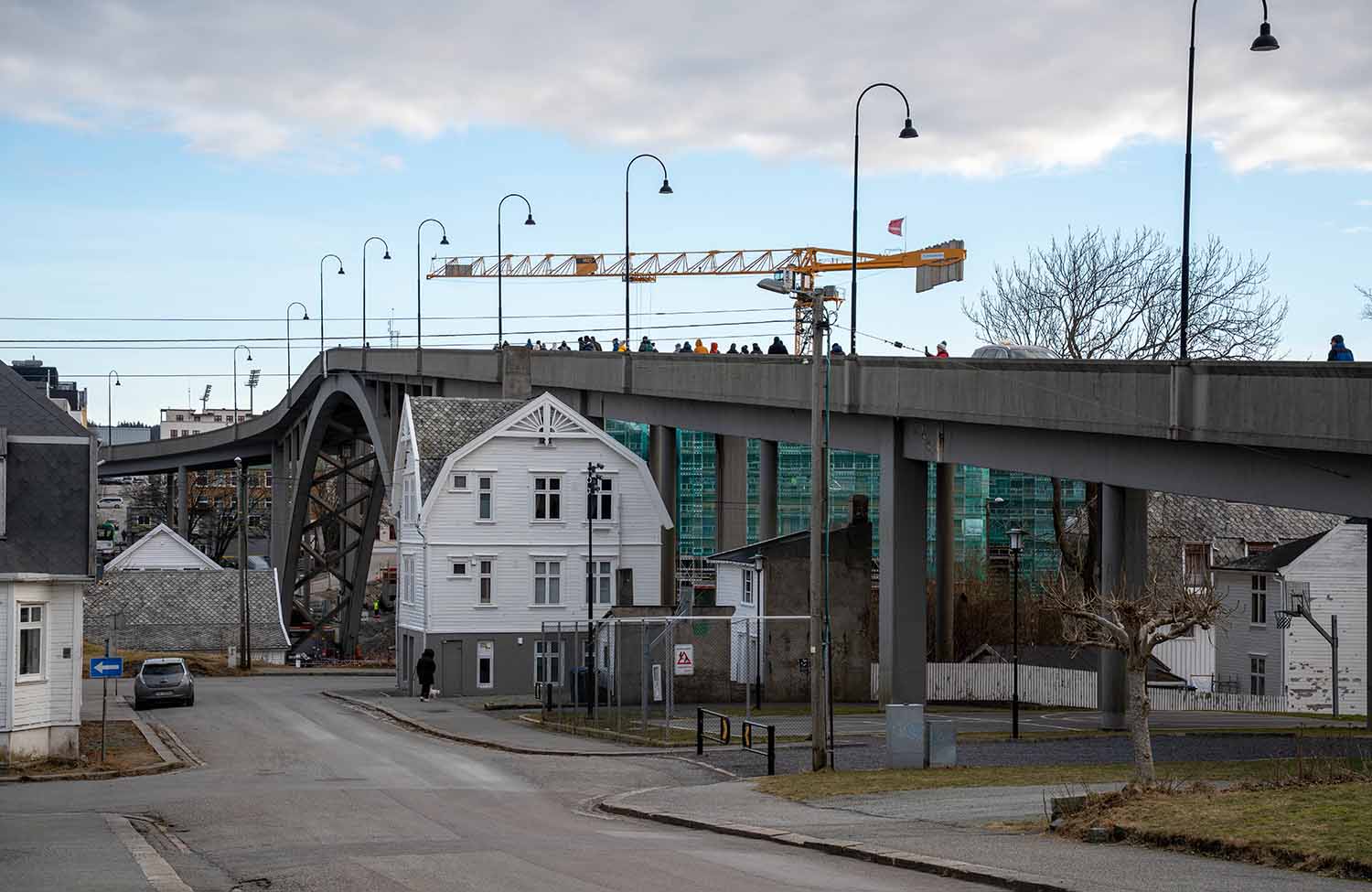 Haugesund Brücke am Hafen